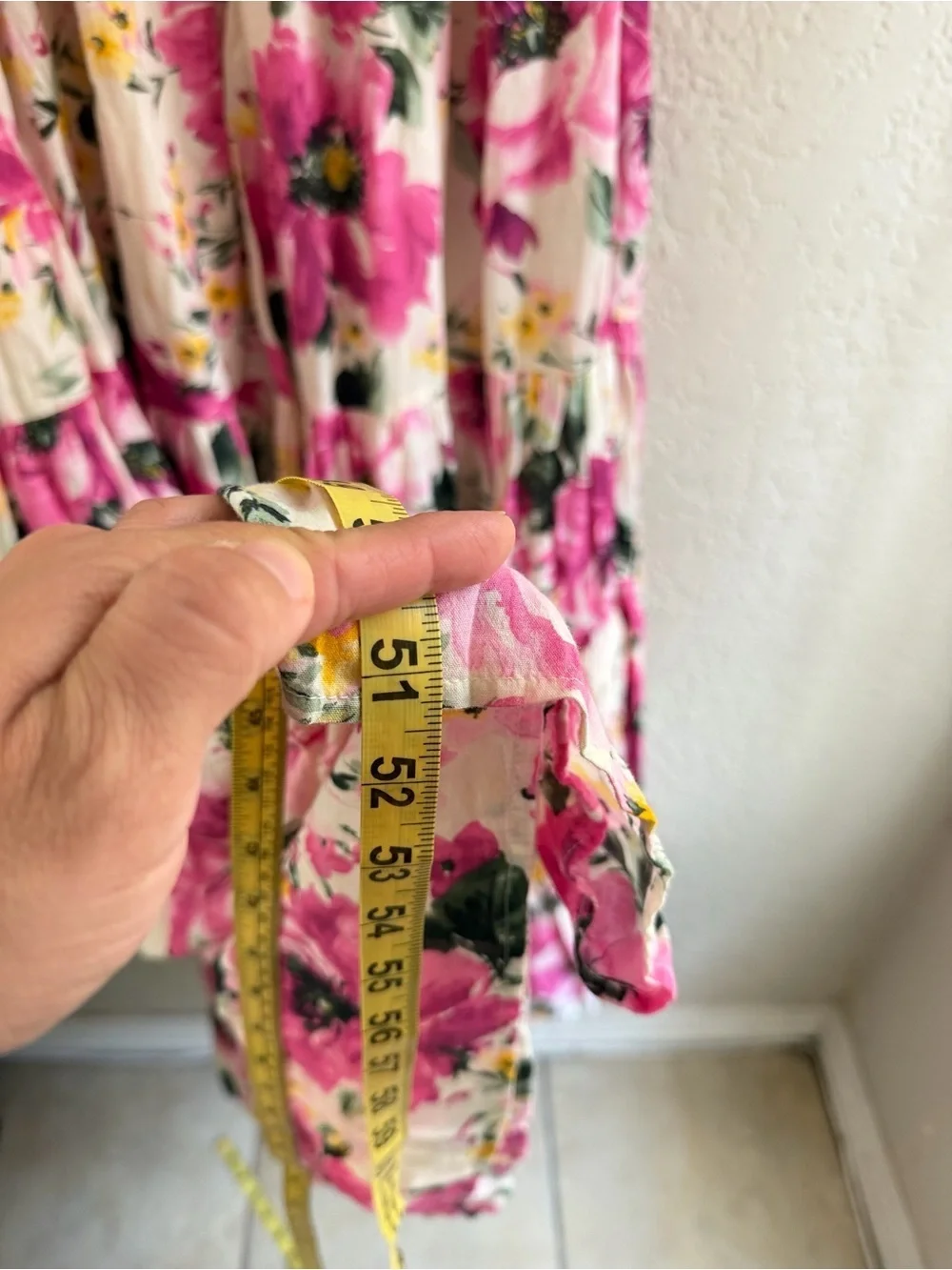 Abercrombie & Fitch tiered maxi dress with a pink floral print. Size small NWT
